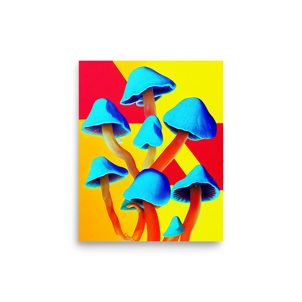 Mushroom Magic: Vibrant - Luster Poster