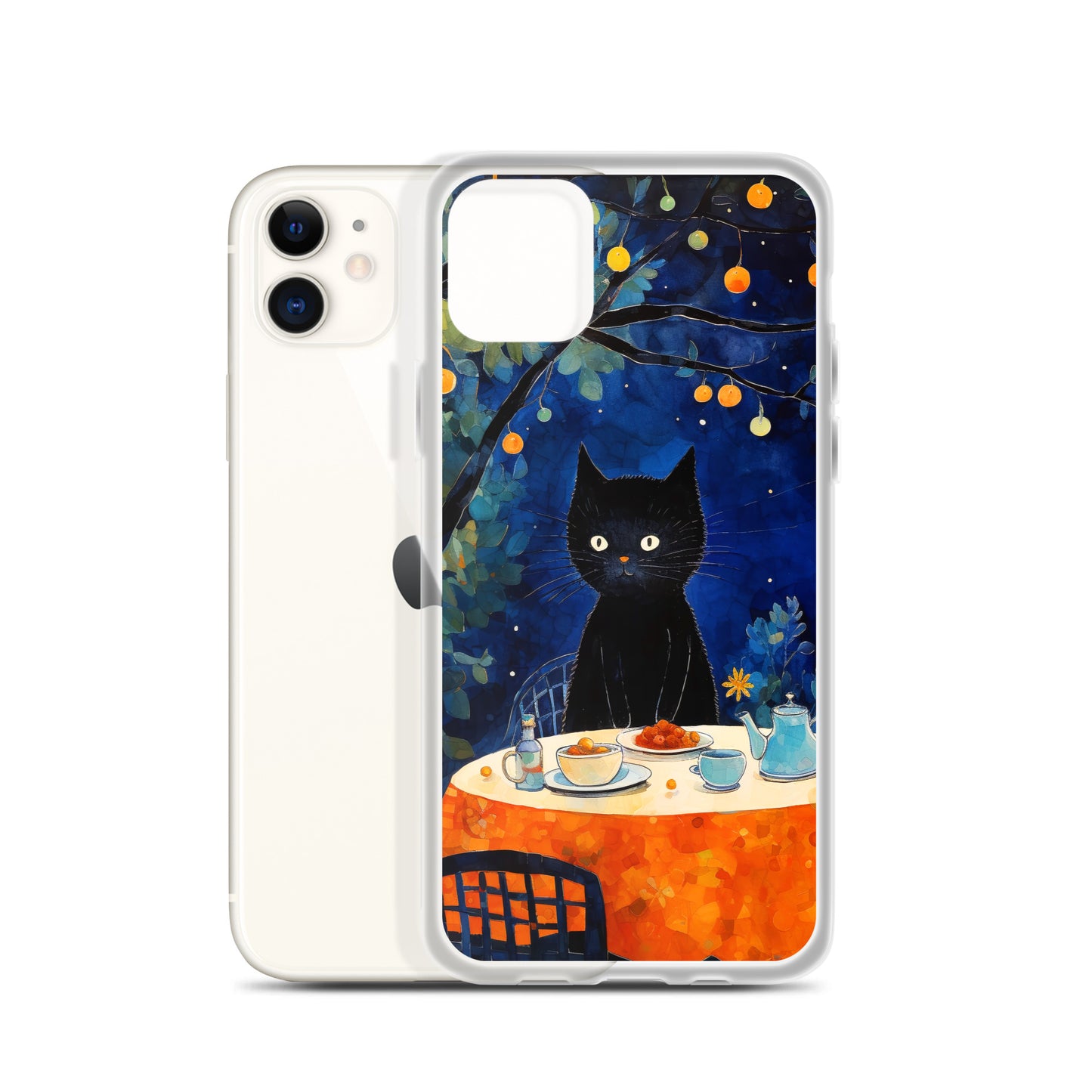 Feline Dinner N2 - Clear Case for iPhone