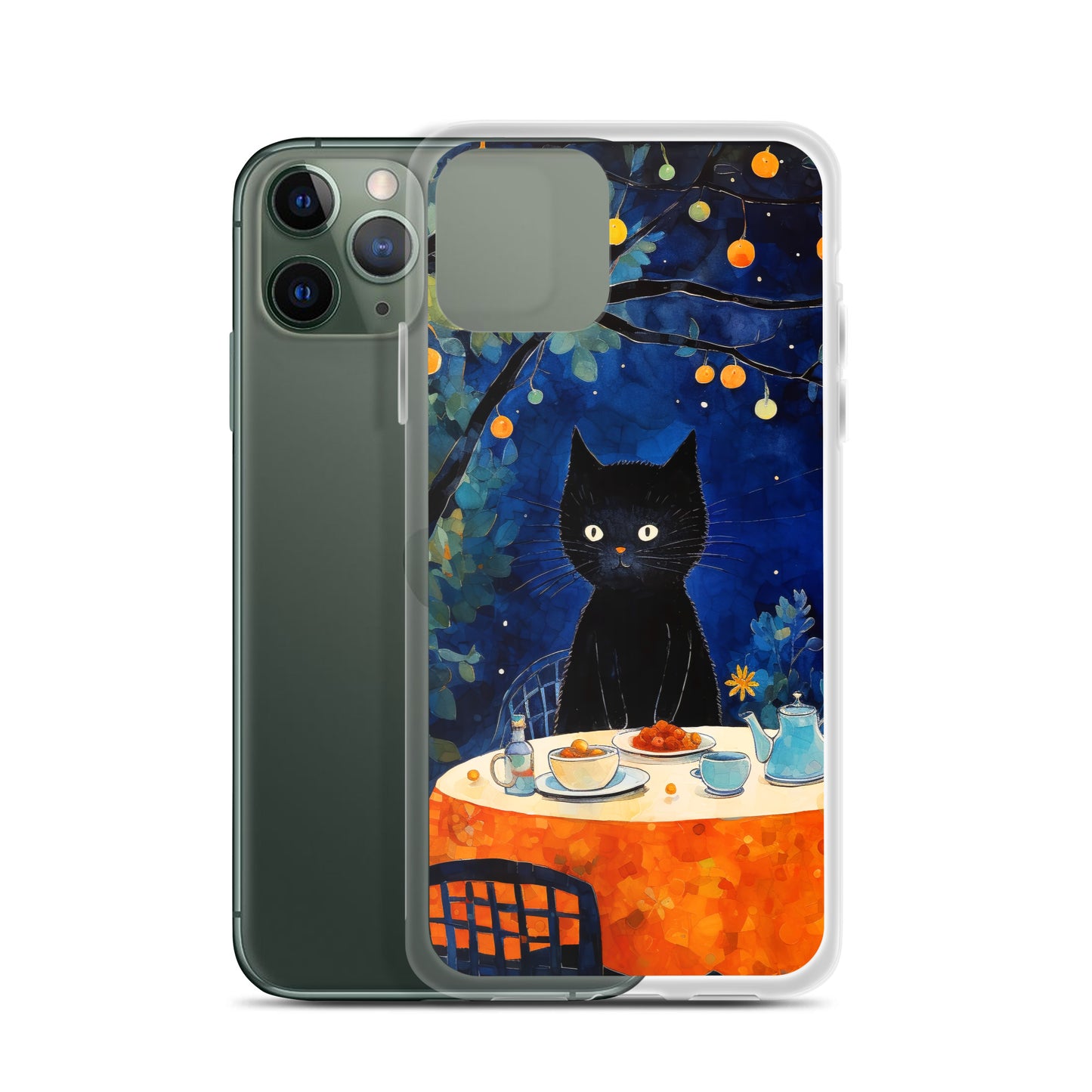 Feline Dinner N2 - Clear Case for iPhone