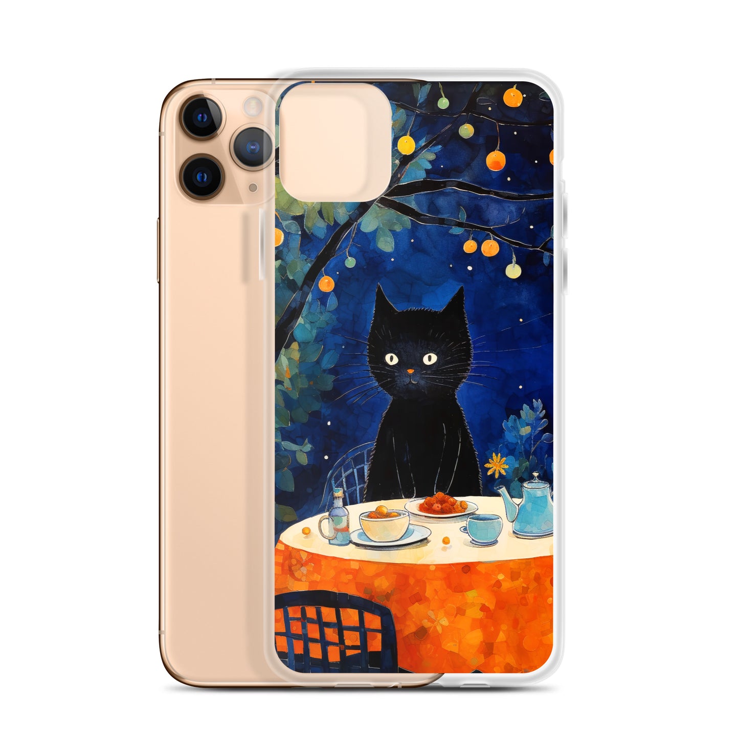 Feline Dinner N2 - Clear Case for iPhone