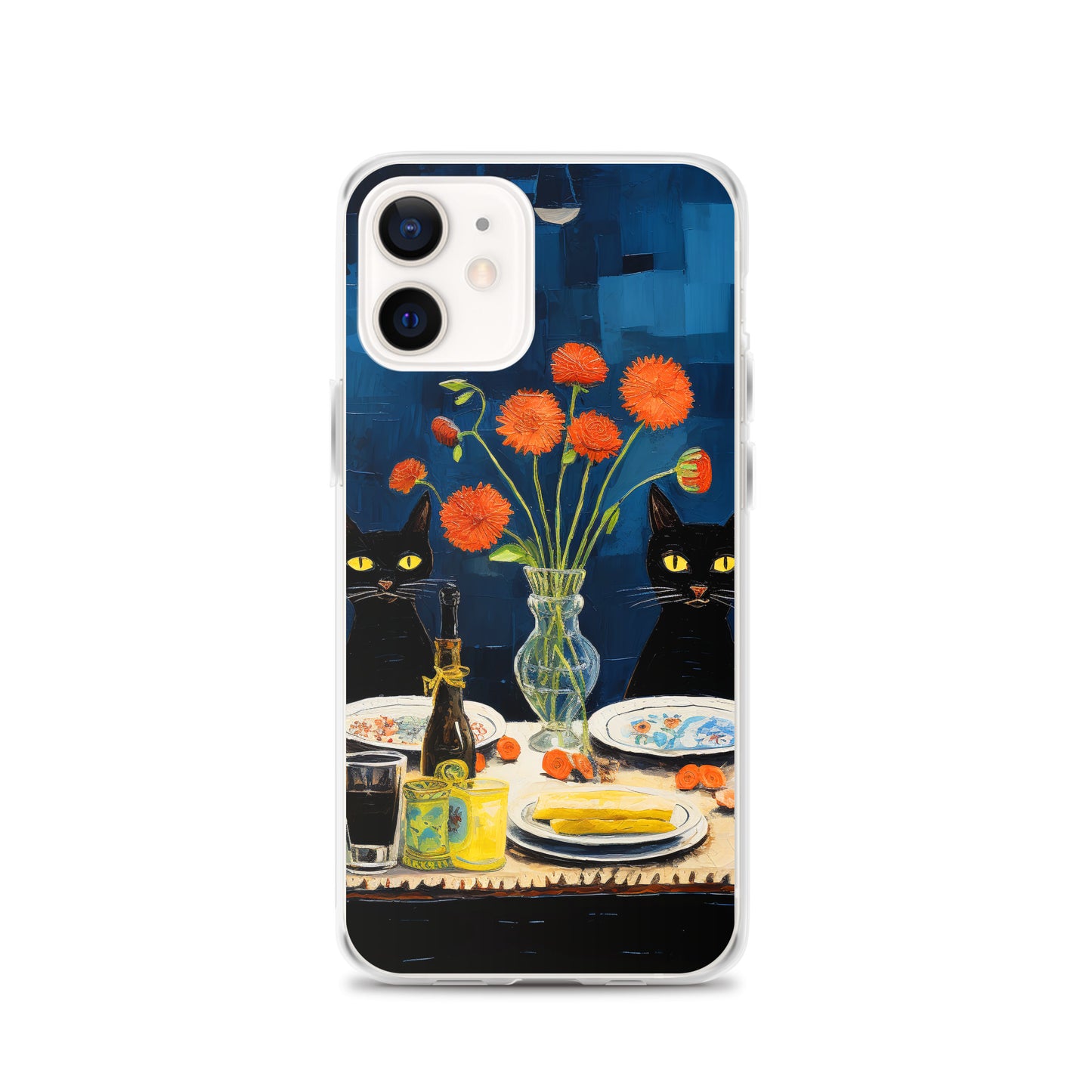 Feline Dinner N4 - Clear Case for iPhone