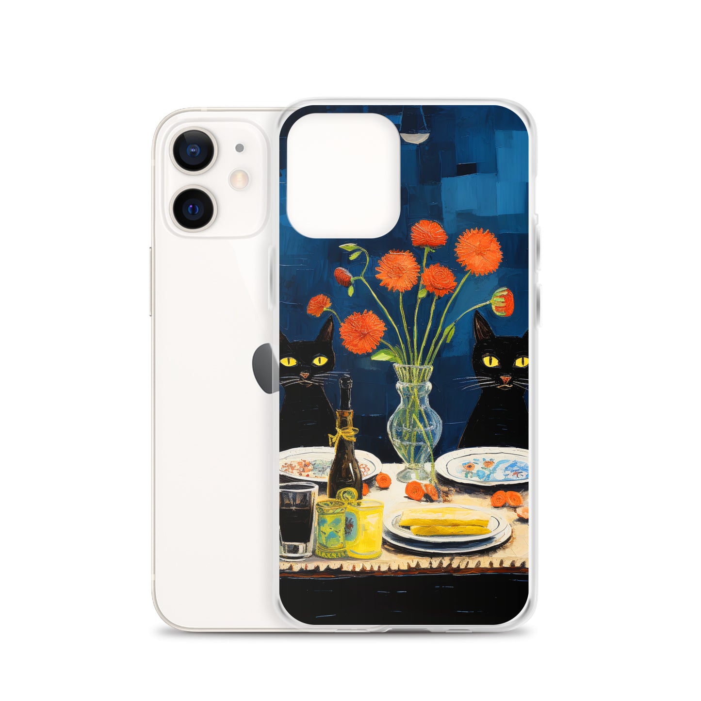 Feline Dinner N4 - Clear Case for iPhone