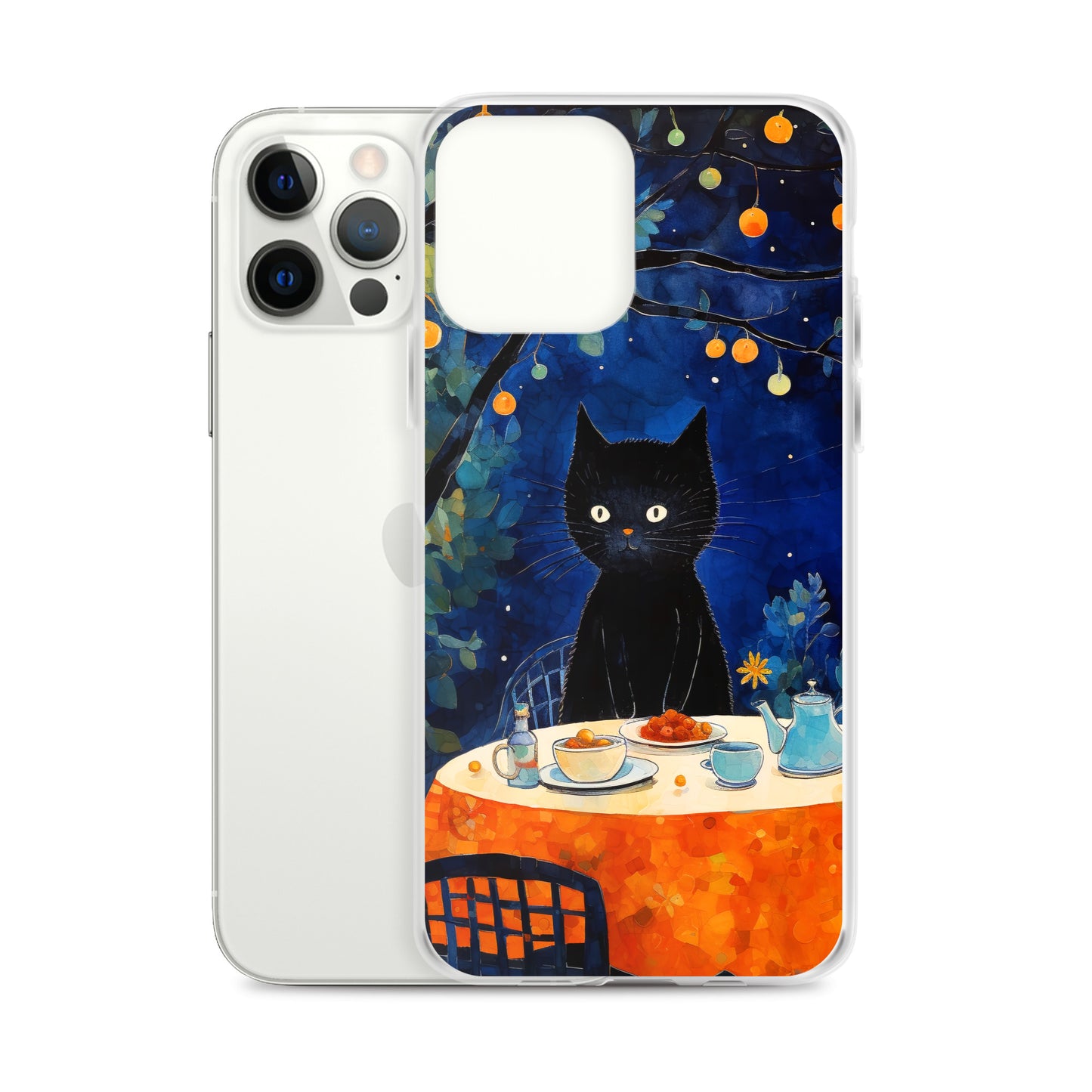 Feline Dinner N2 - Clear Case for iPhone