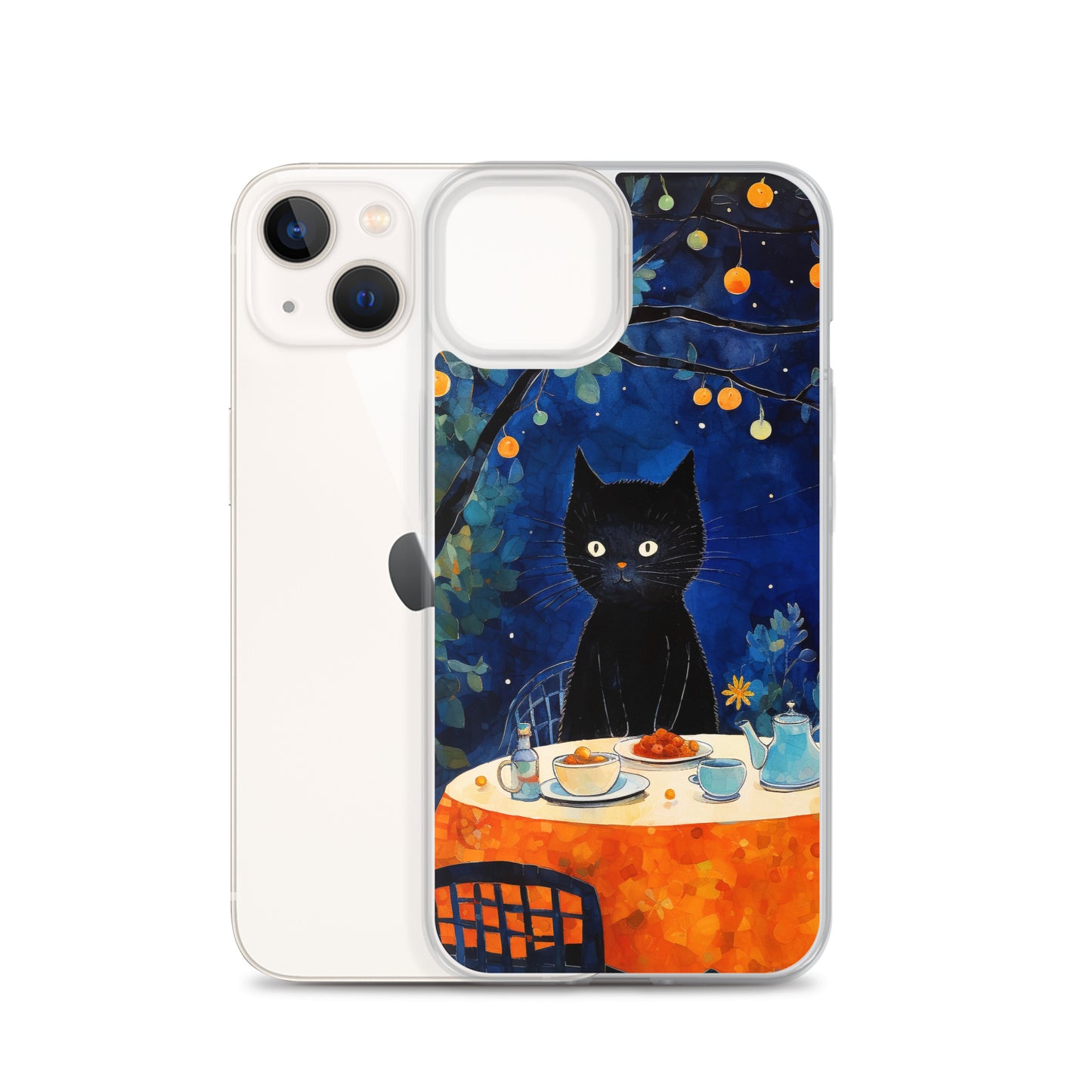 Feline Dinner N2 - Clear Case for iPhone