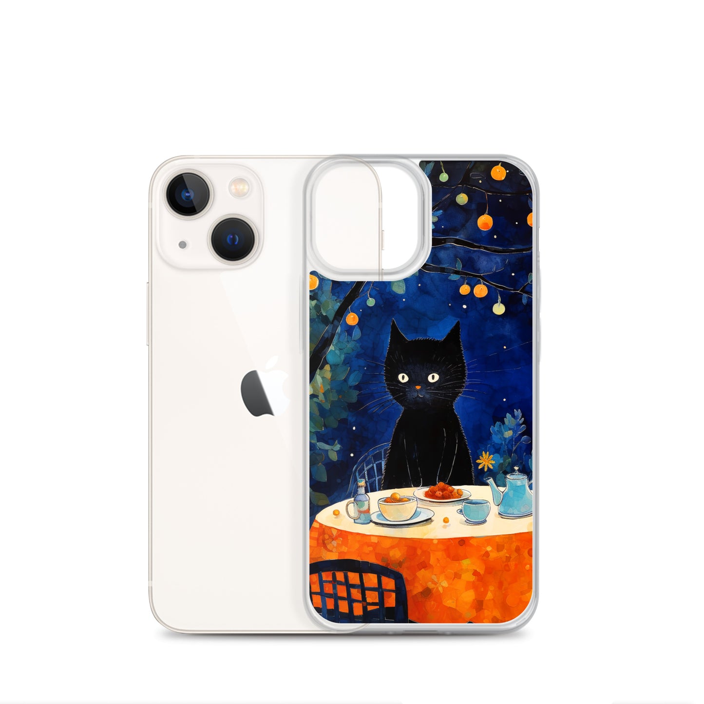 Feline Dinner N2 - Clear Case for iPhone