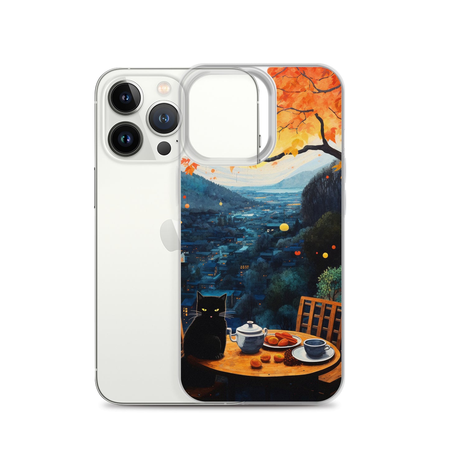 Feline Dinner N3 - Clear Case for iPhone