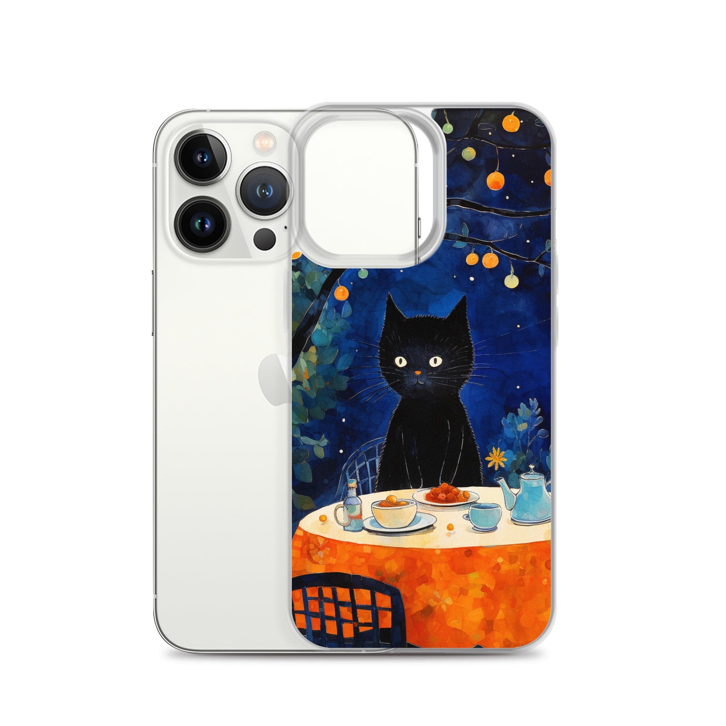 Feline Dinner N2 - Clear Case for iPhone