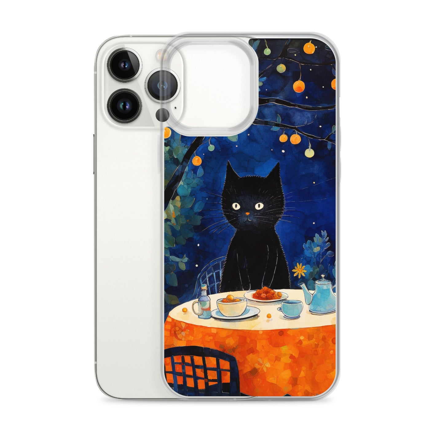 Feline Dinner N2 - Clear Case for iPhone