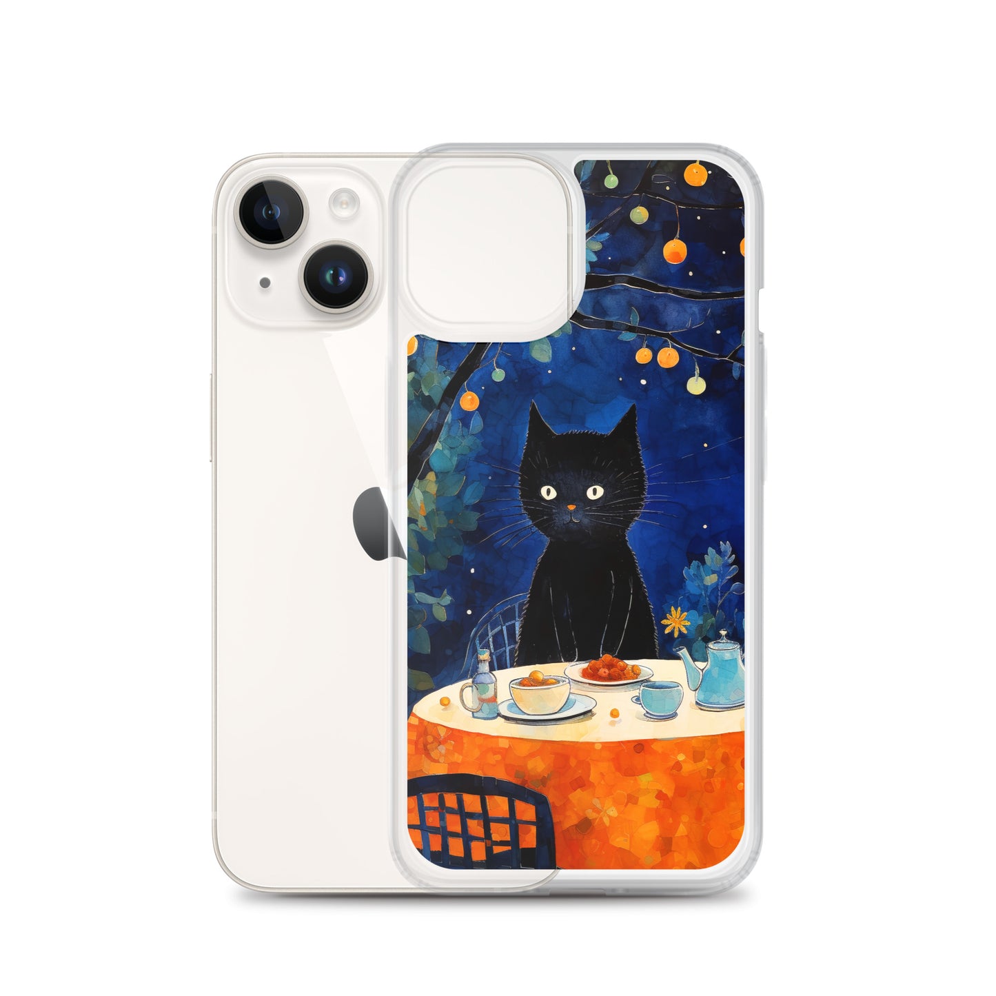 Feline Dinner N2 - Clear Case for iPhone