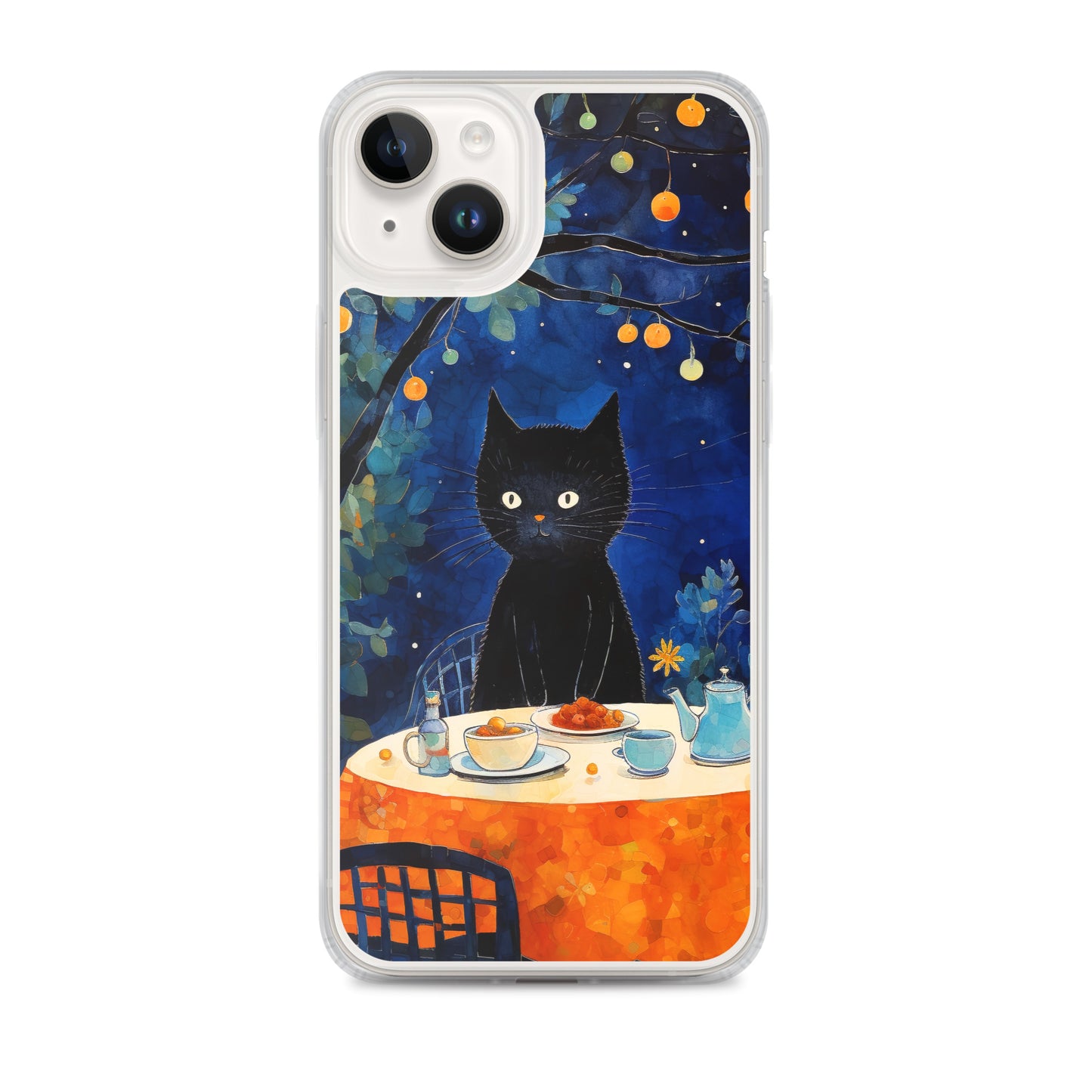 Feline Dinner N2 - Clear Case for iPhone