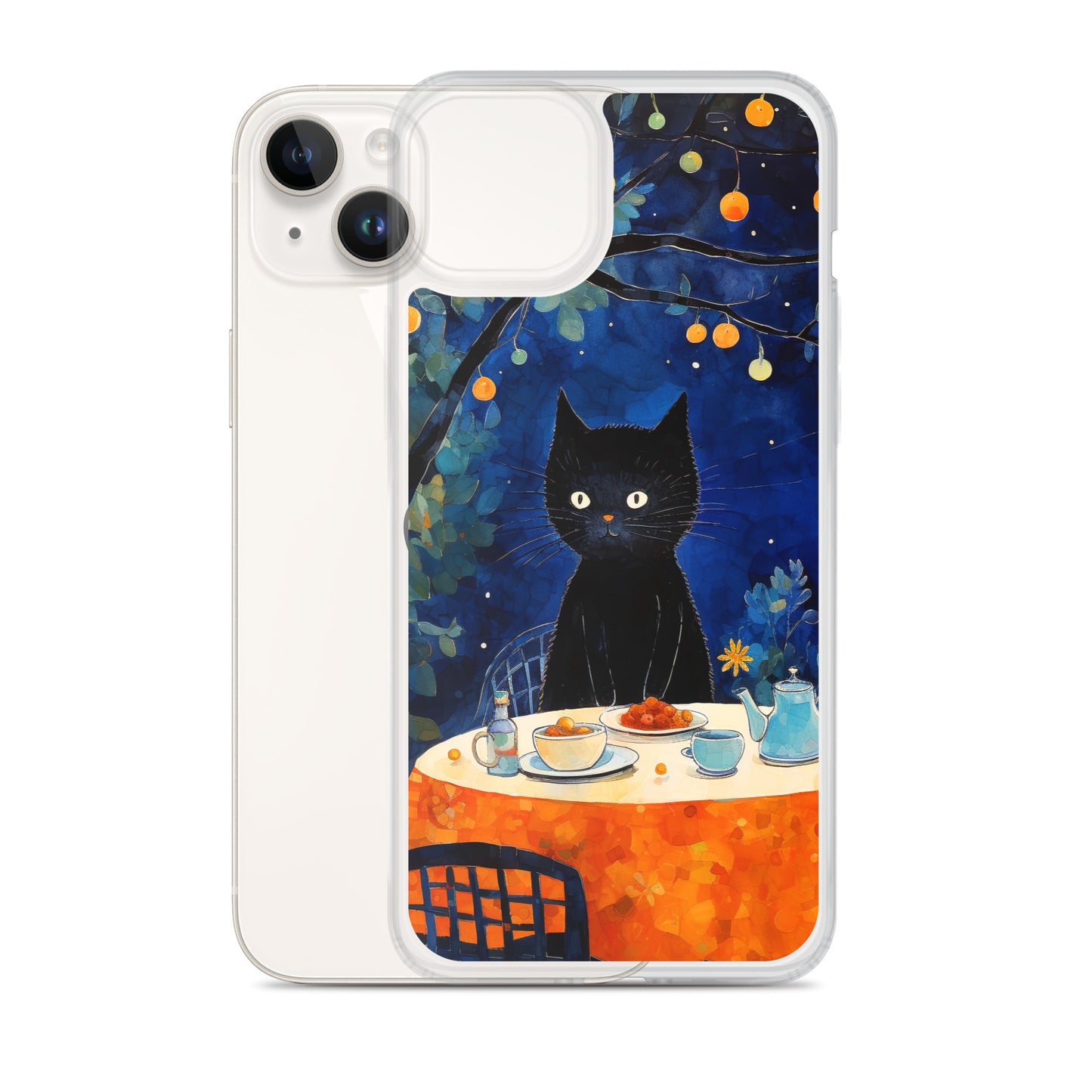 Feline Dinner N2 - Clear Case for iPhone