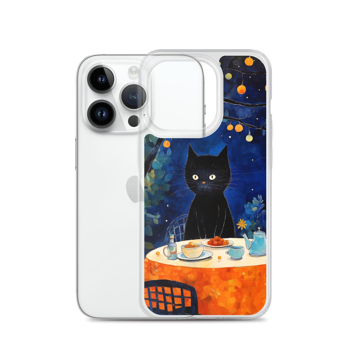 Feline Dinner N2 - Clear Case for iPhone