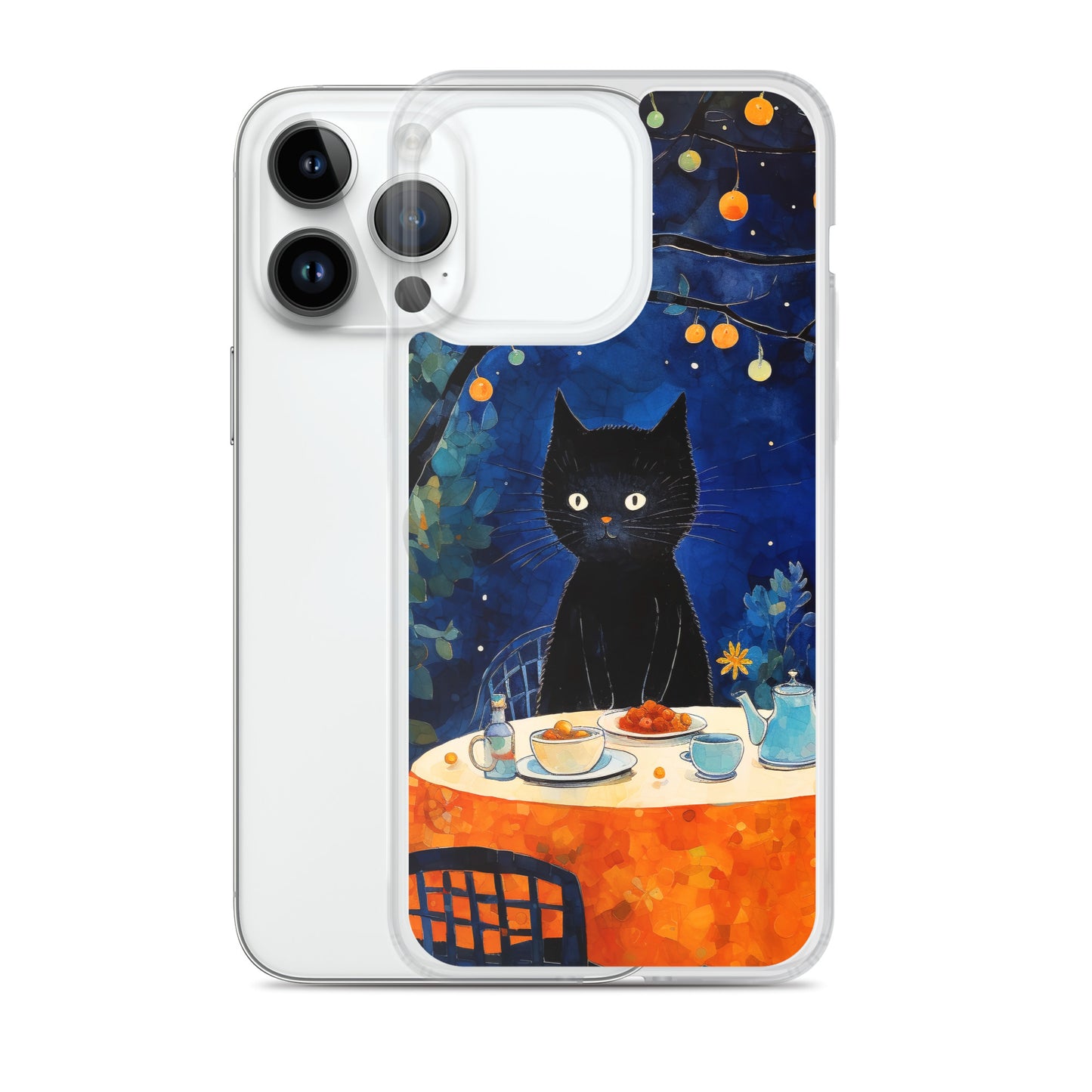 Feline Dinner N2 - Clear Case for iPhone