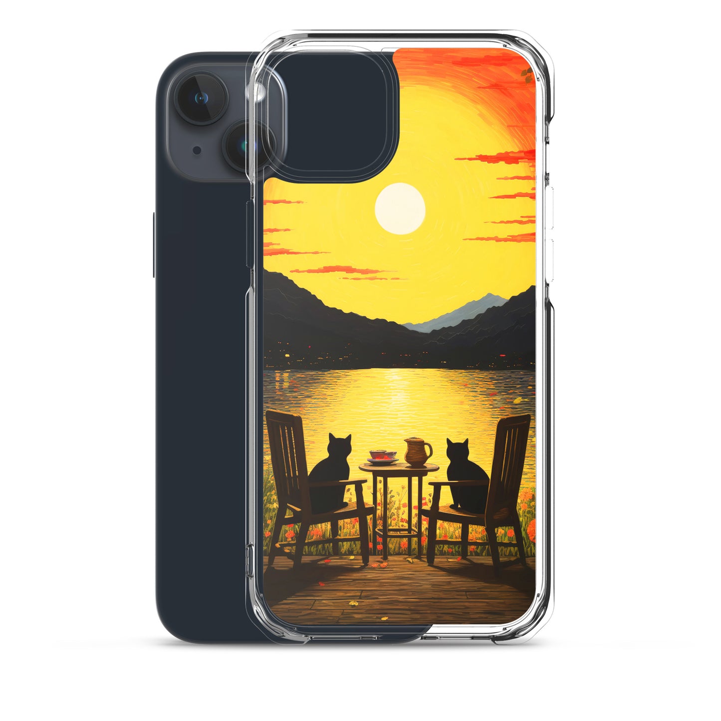 Feline Dinner N1 - Clear Case for iPhone