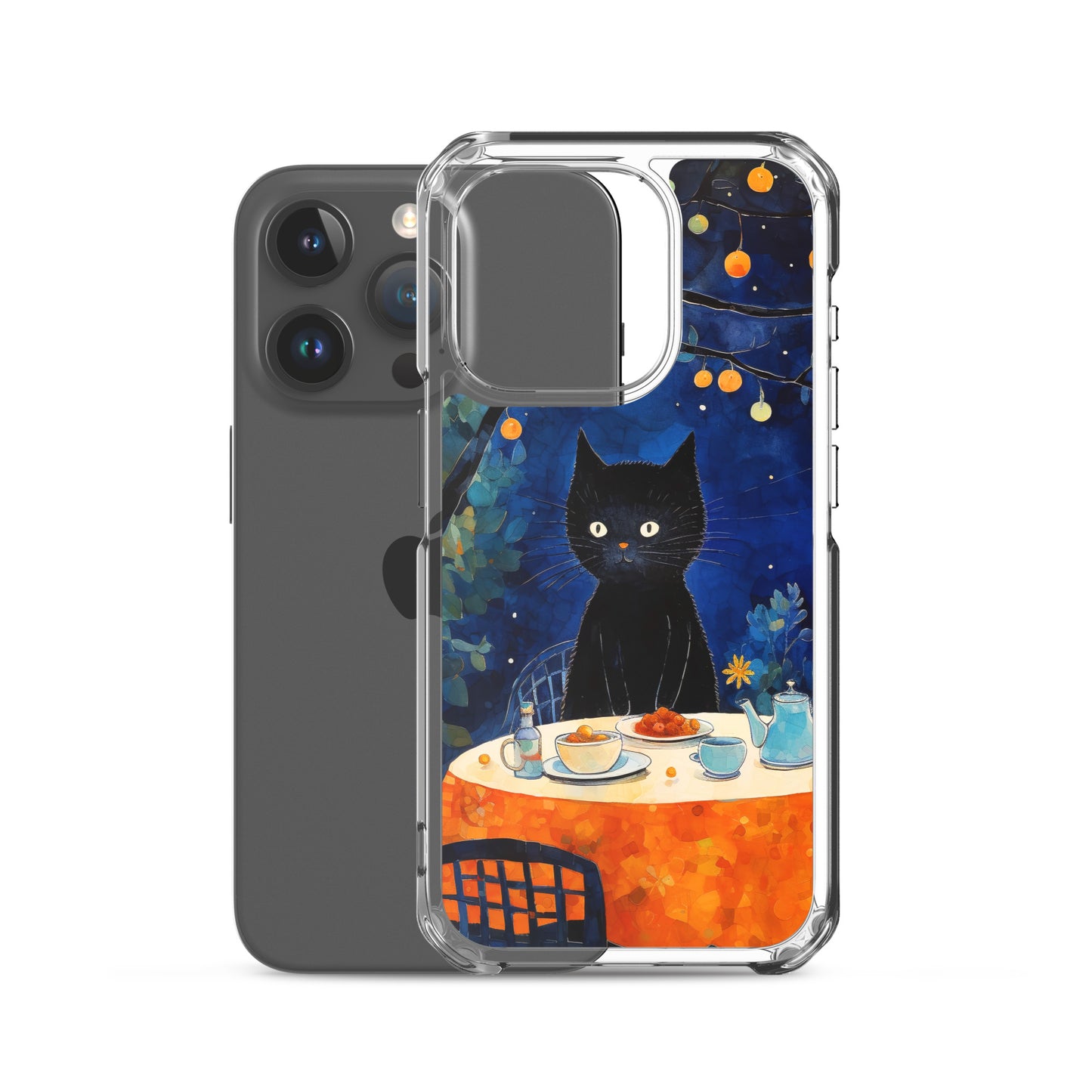 Feline Dinner N2 - Clear Case for iPhone