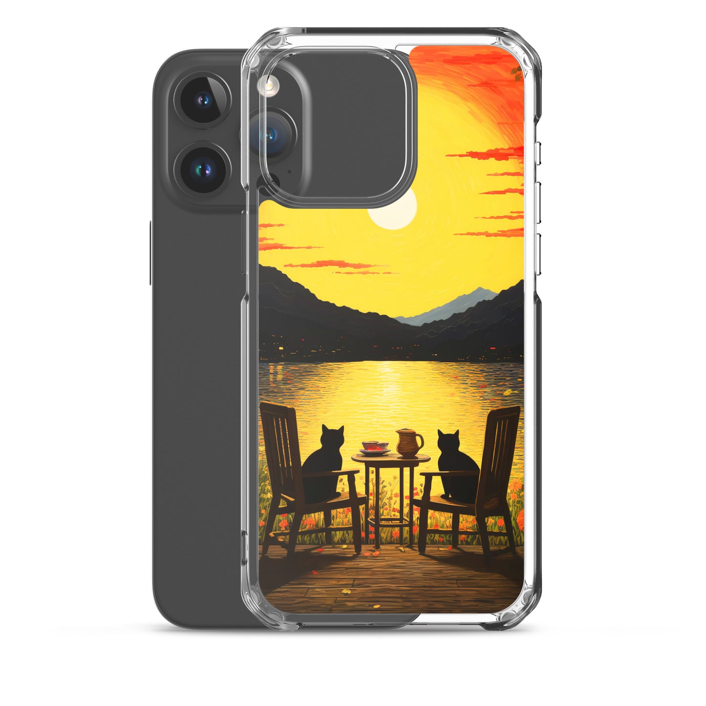 Feline Dinner N1 - Clear Case for iPhone