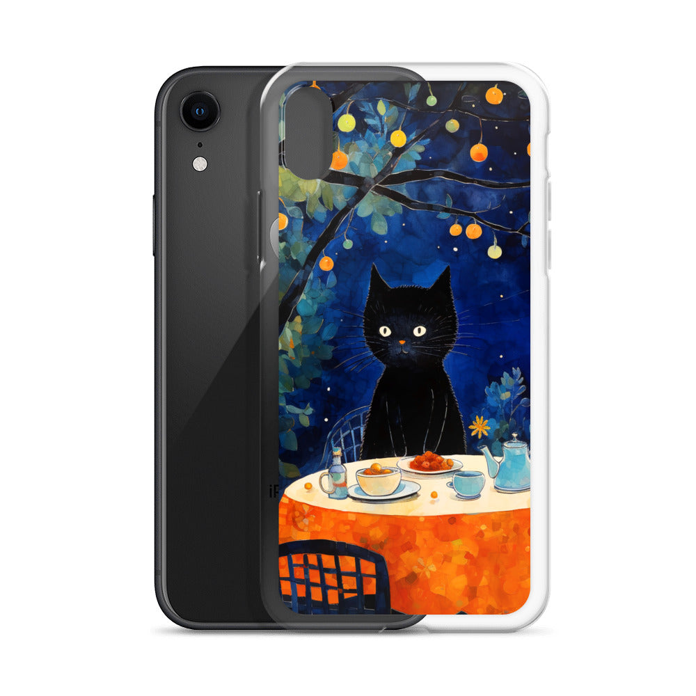 Feline Dinner N2 - Clear Case for iPhone