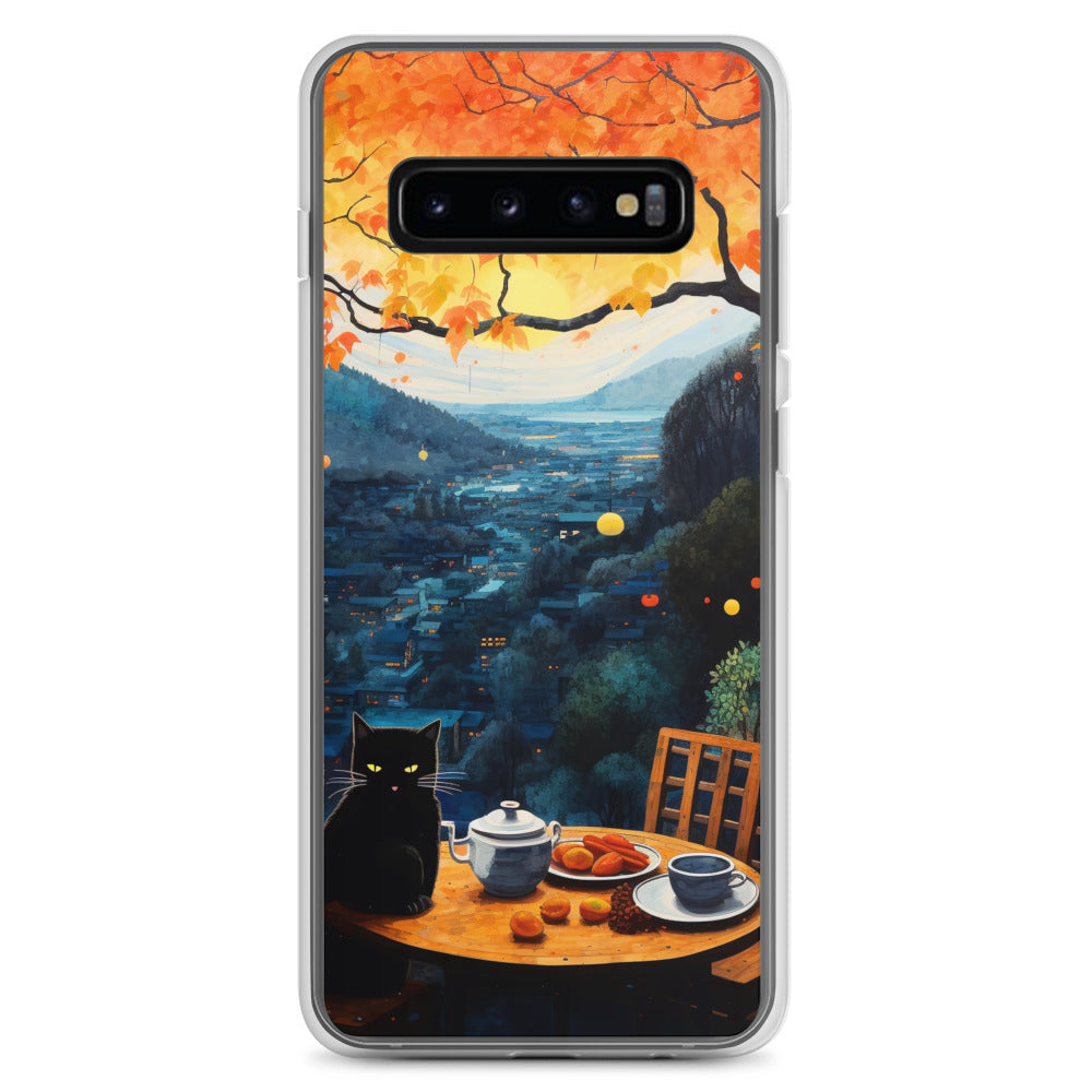 Feline Dinner N3 - Clear Case for Samsung