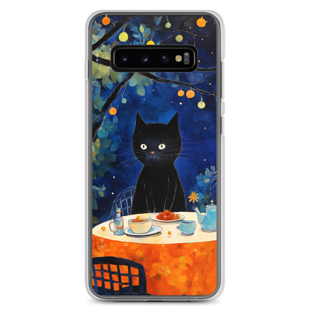 Feline Dinner N2 - Clear Case for Samsung