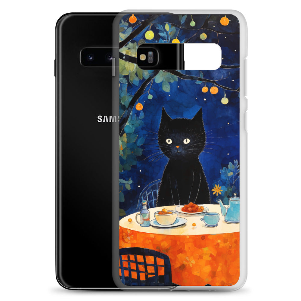 Feline Dinner N2 - Clear Case for Samsung