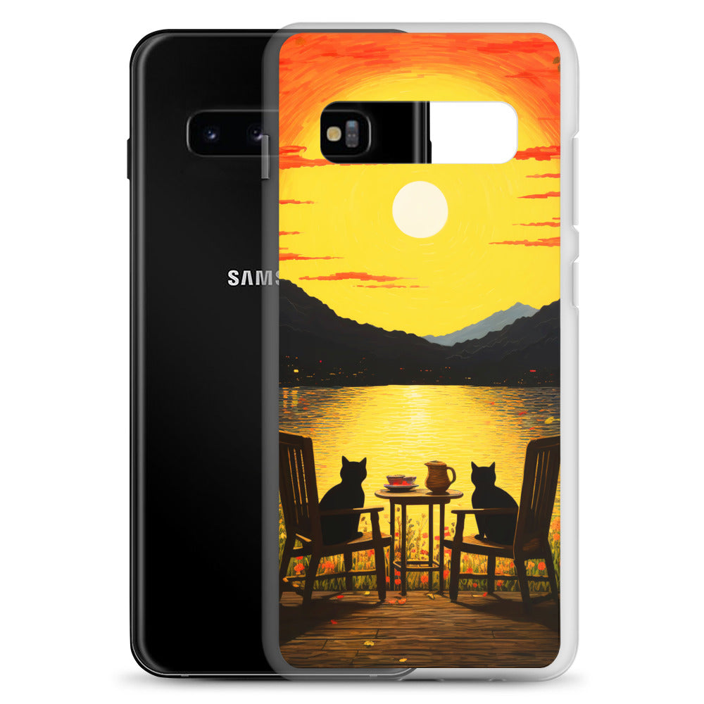 Feline Dinner N1 - Clear Case for Samsung