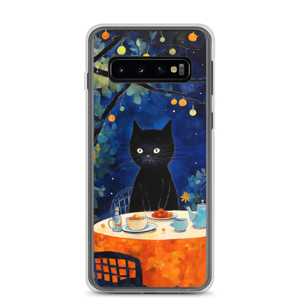 Feline Dinner N2 - Clear Case for Samsung