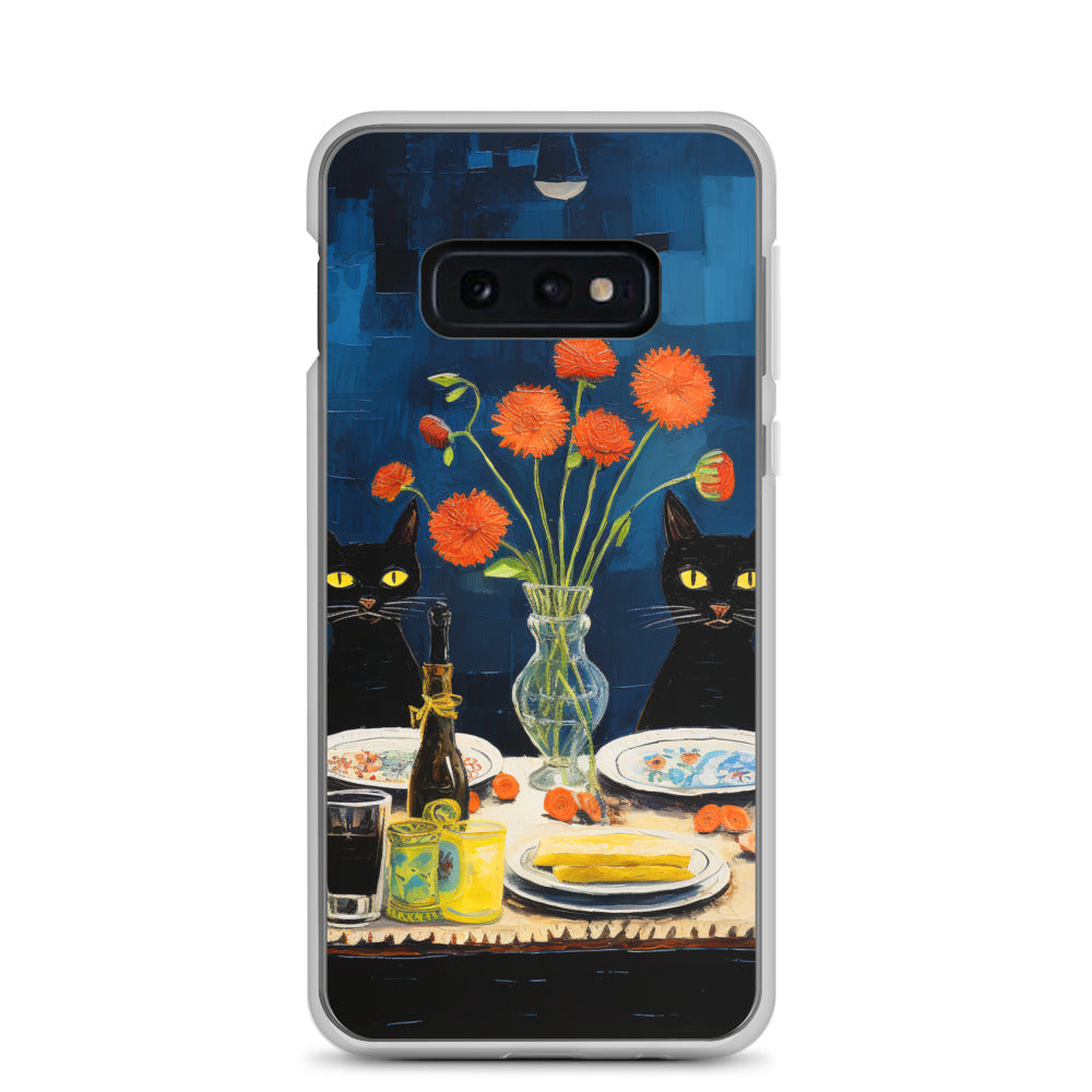 Feline Dinner N4 - Clear Case for Samsung