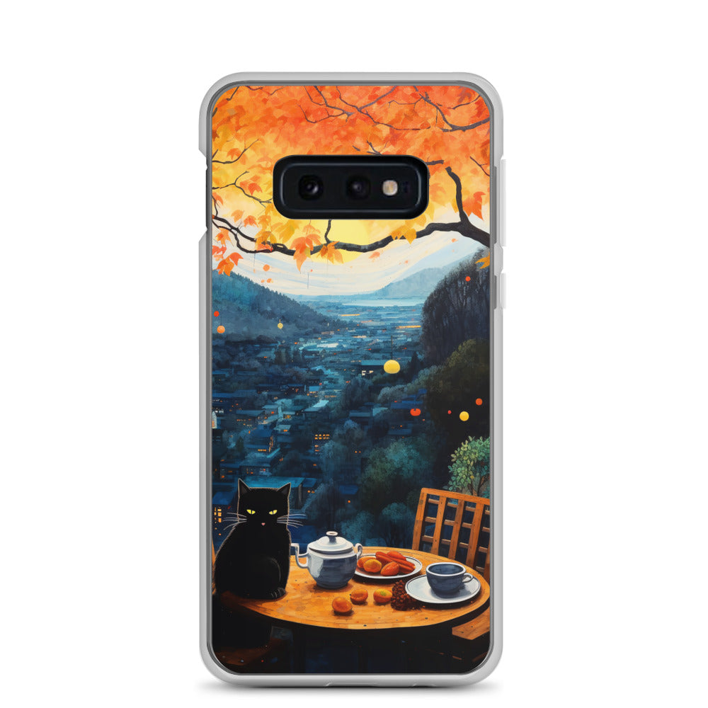 Feline Dinner N3 - Clear Case for Samsung