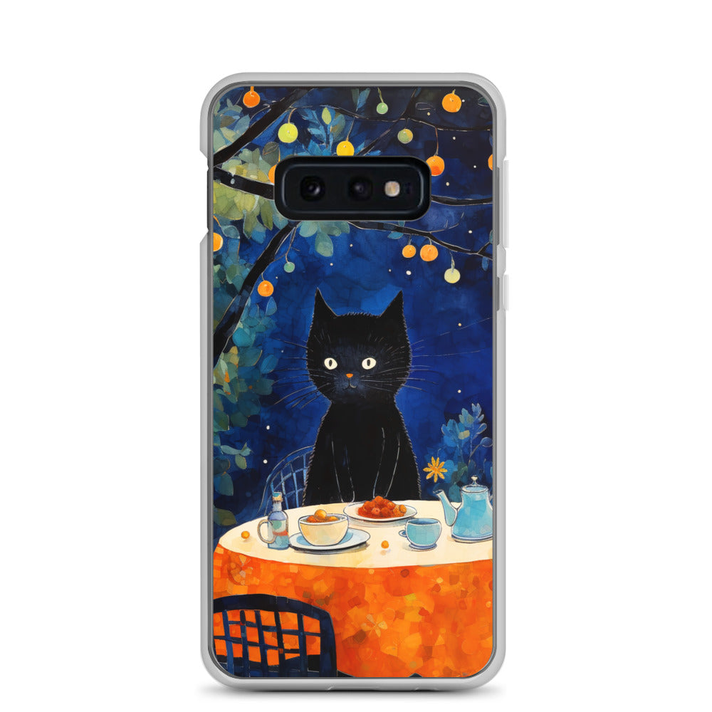 Feline Dinner N2 - Clear Case for Samsung