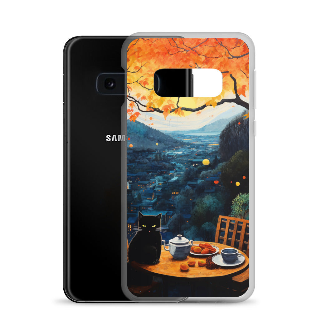 Feline Dinner N3 - Clear Case for Samsung