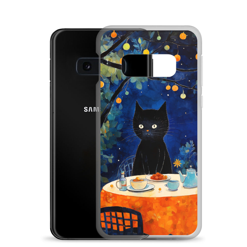 Feline Dinner N2 - Clear Case for Samsung