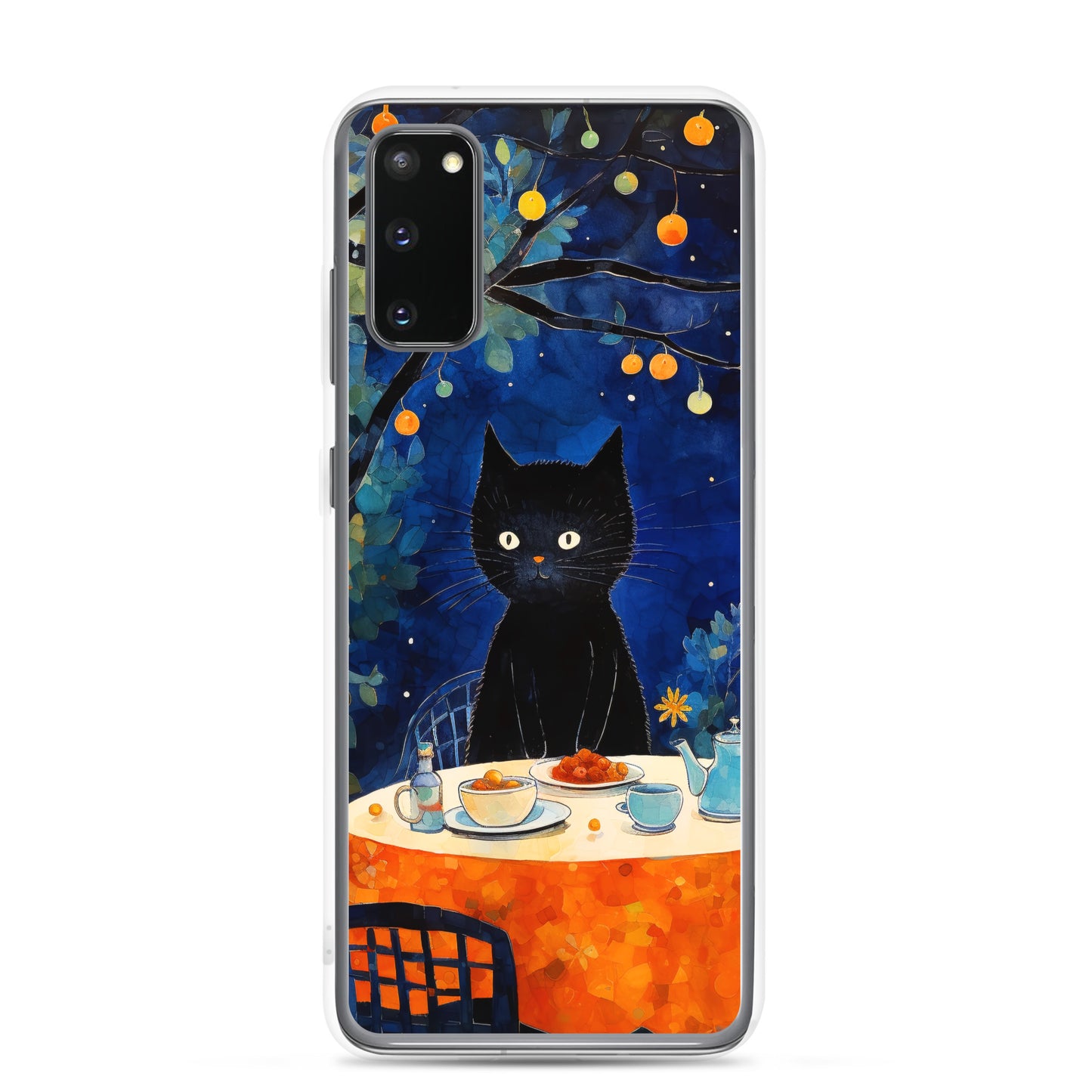 Feline Dinner N2 - Clear Case for Samsung