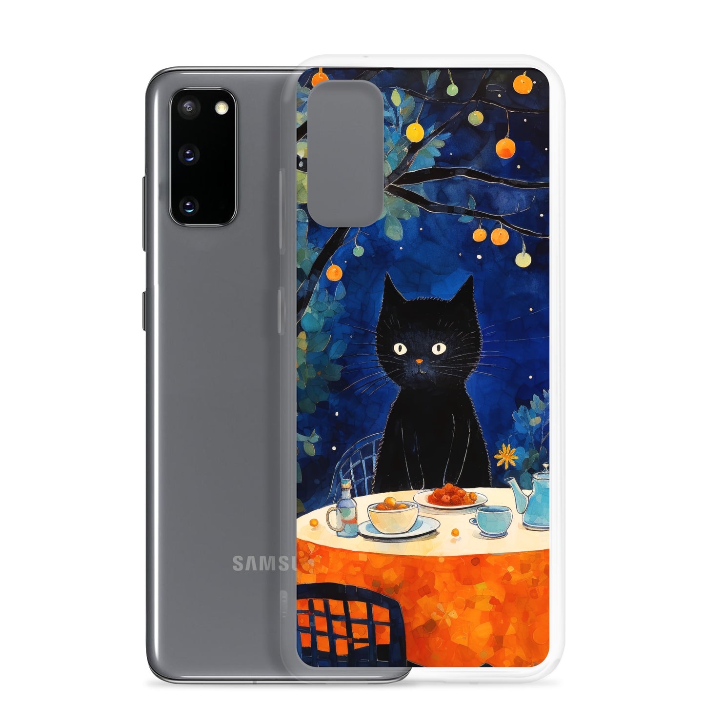 Feline Dinner N2 - Clear Case for Samsung