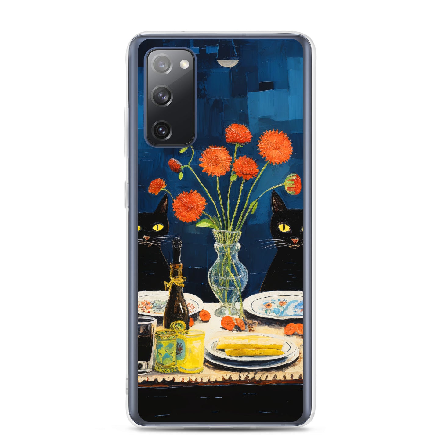 Feline Dinner N4 - Clear Case for Samsung