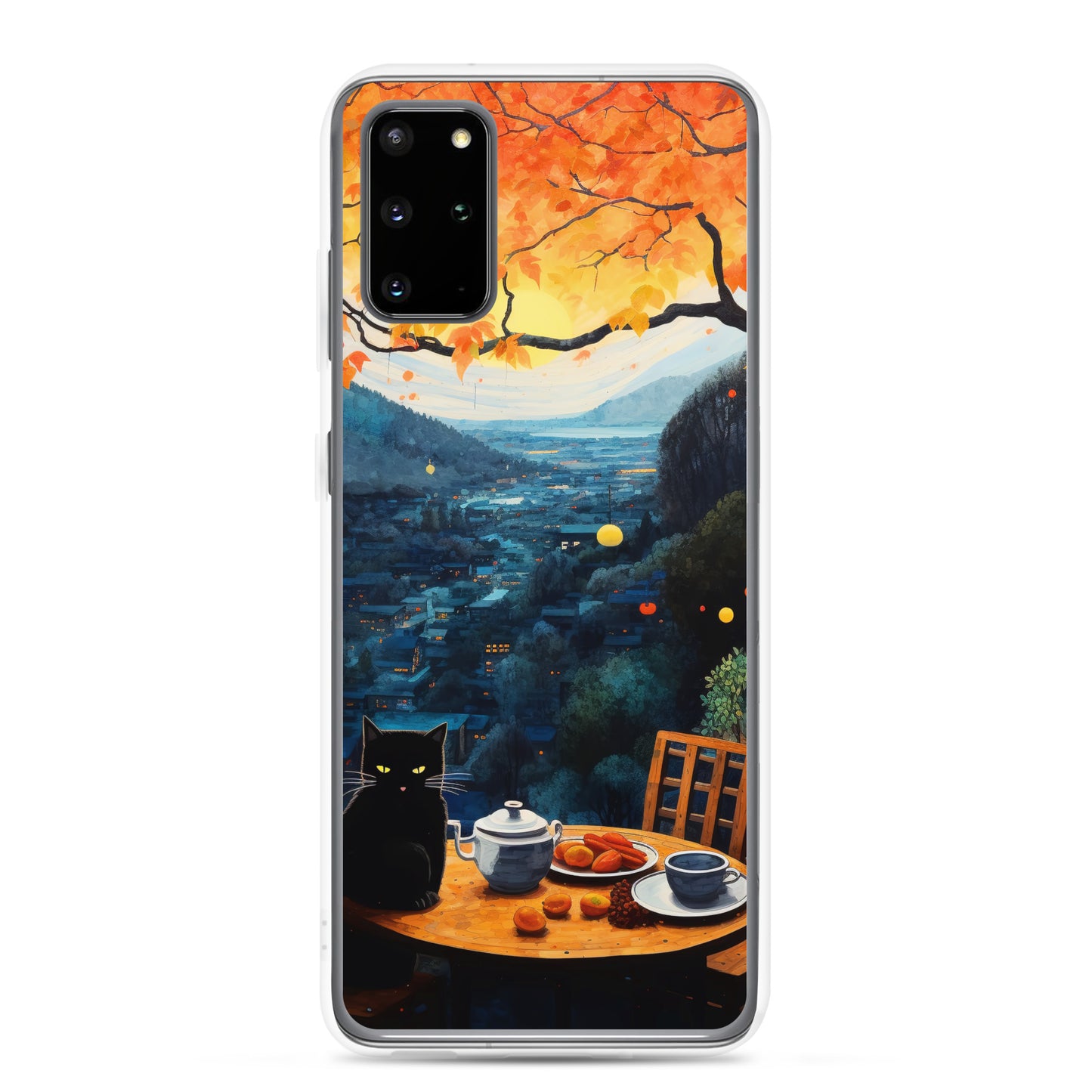 Feline Dinner N3 - Clear Case for Samsung