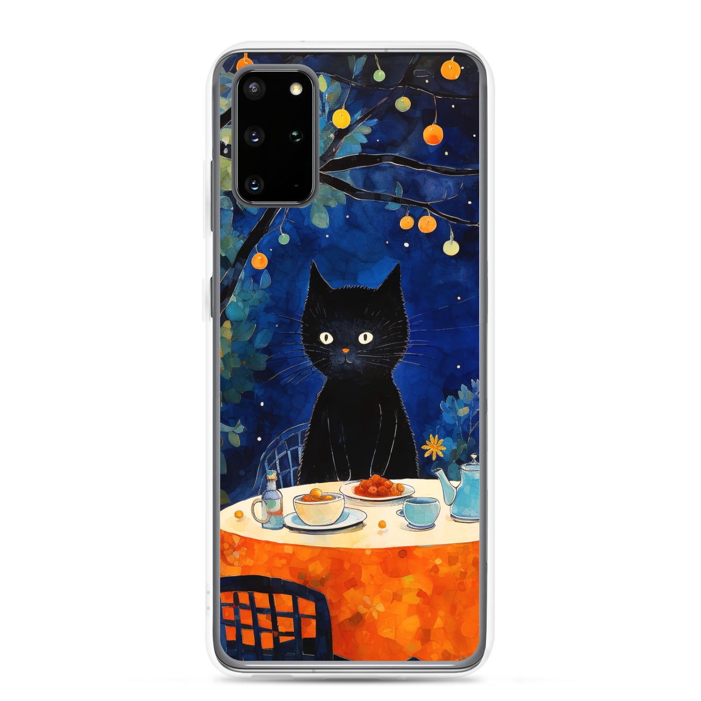 Feline Dinner N2 - Clear Case for Samsung