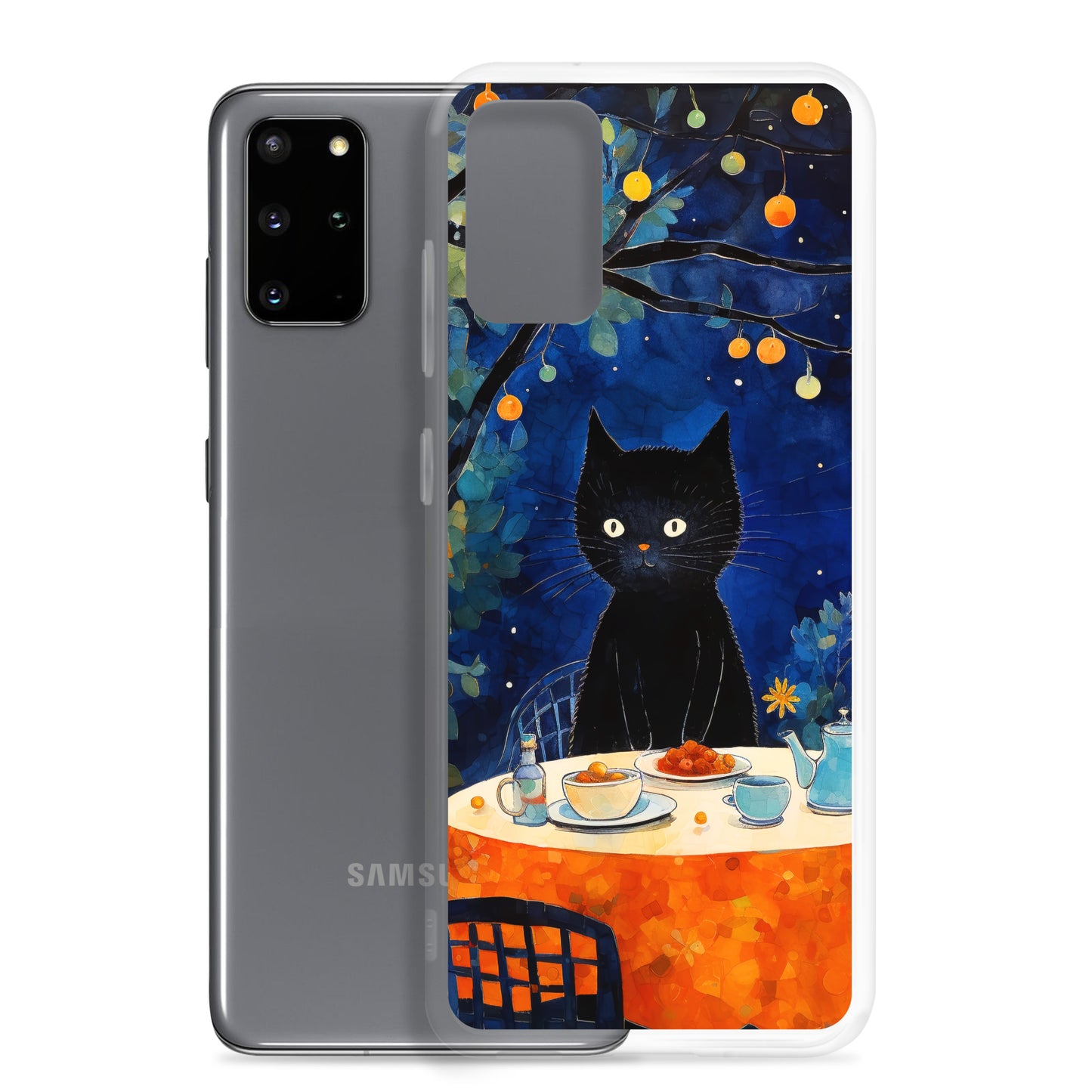 Feline Dinner N2 - Clear Case for Samsung