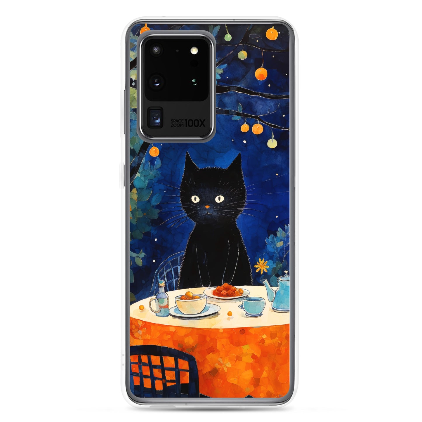 Feline Dinner N2 - Clear Case for Samsung