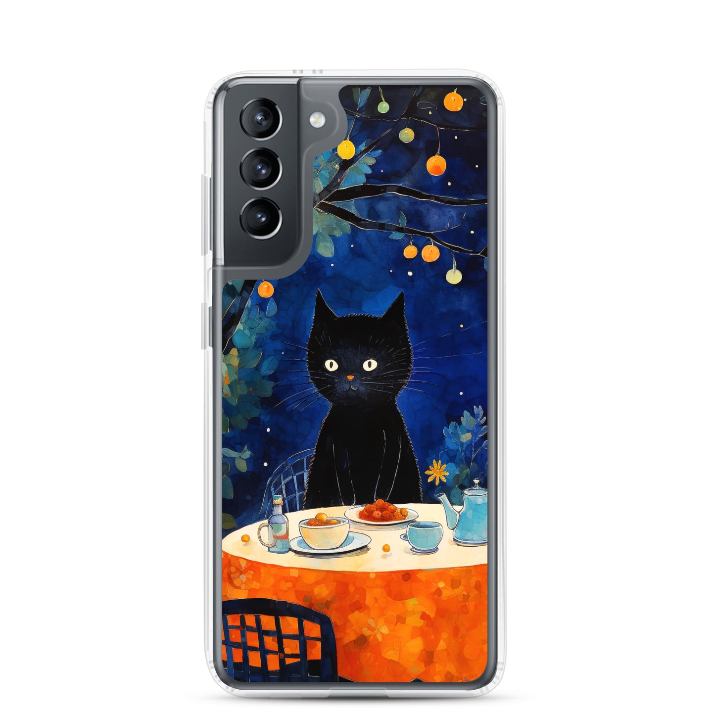 Feline Dinner N2 - Clear Case for Samsung