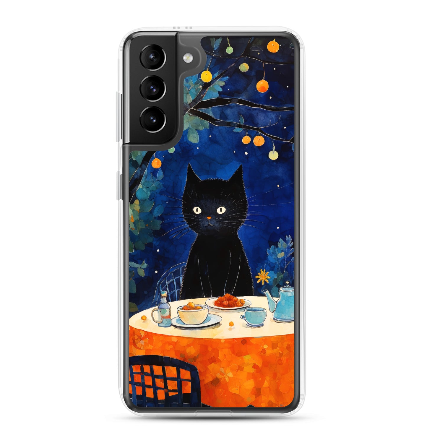 Feline Dinner N2 - Clear Case for Samsung