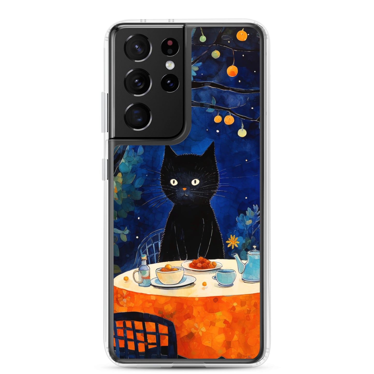 Feline Dinner N2 - Clear Case for Samsung