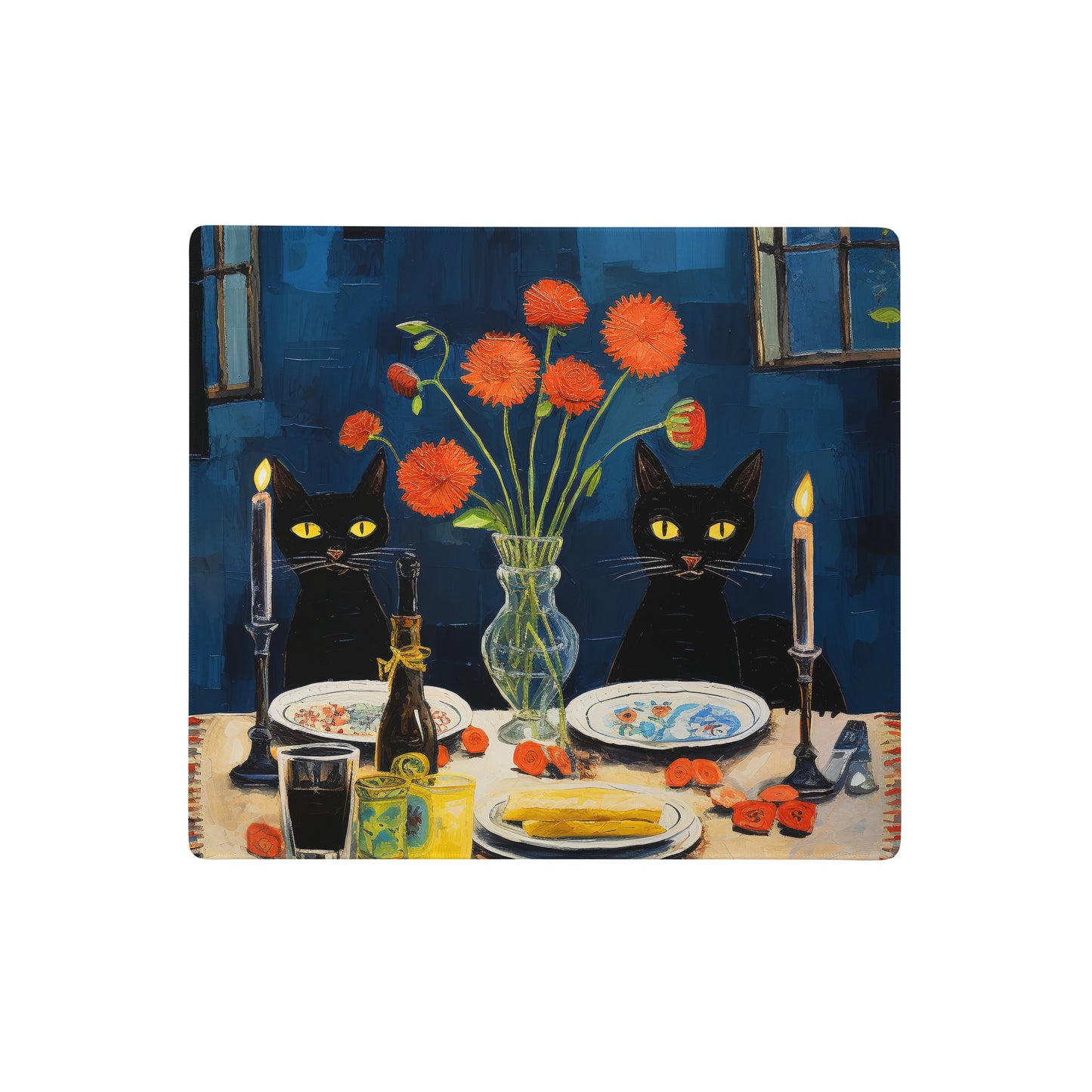 Feline Dinner N4 - Gaming Mouse Pad