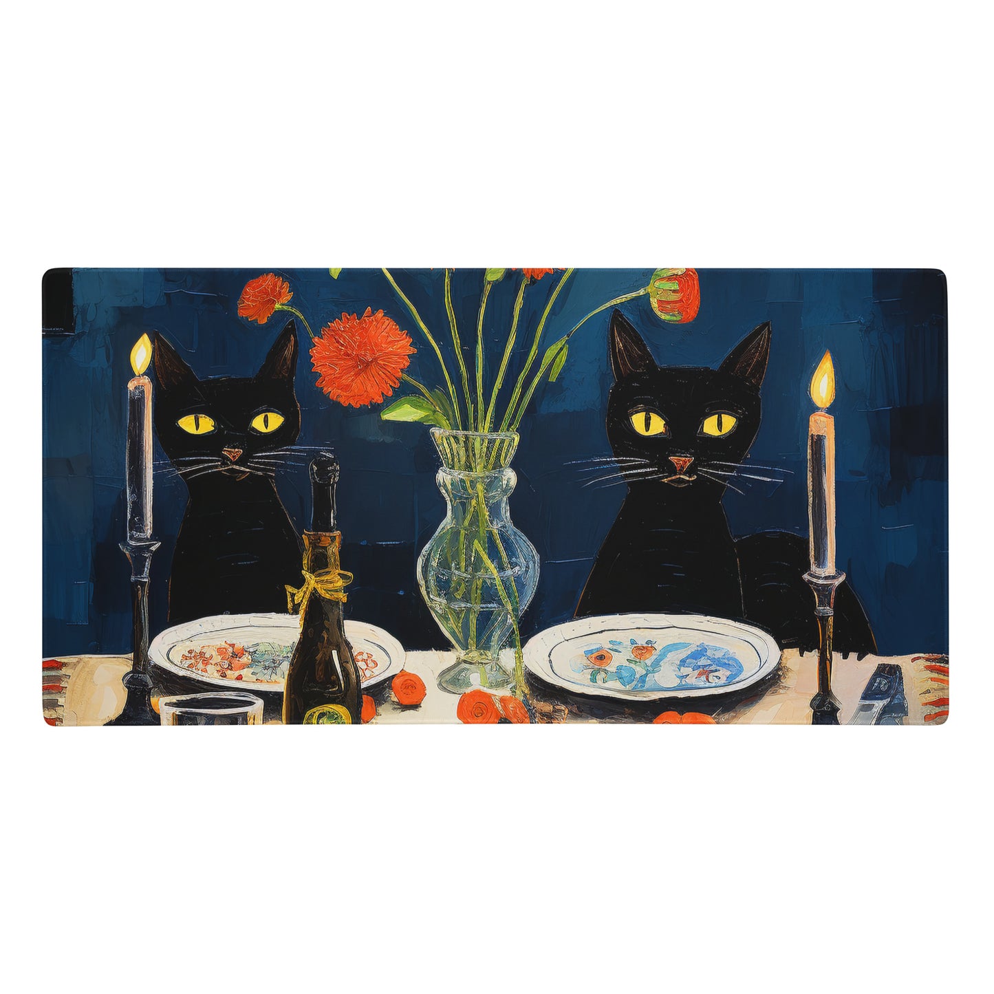 Feline Dinner N4 - Gaming Mouse Pad