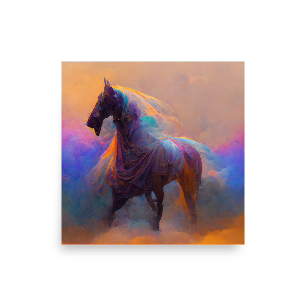 Ghost Horse: Vibrant - Luster Poster