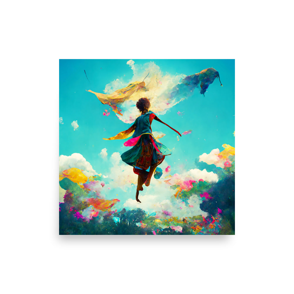 Flying Free: Vibrant - Luster Poster