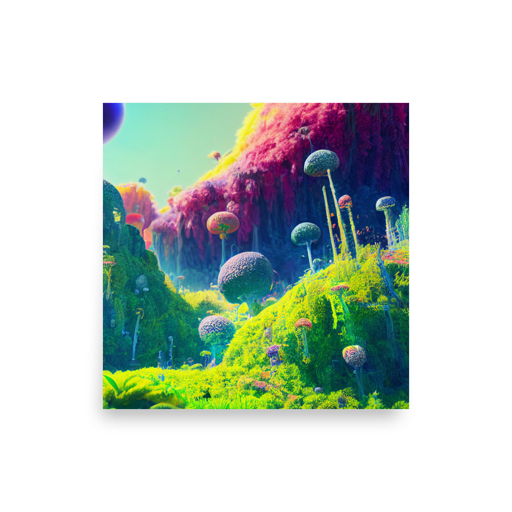 Alien Worlds: Vibrant - Luster Poster