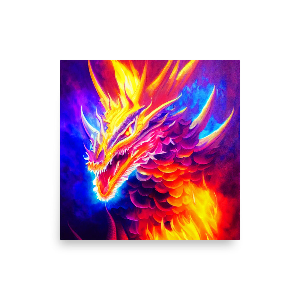 Fiery Friend: Vibrant - Luster Poster