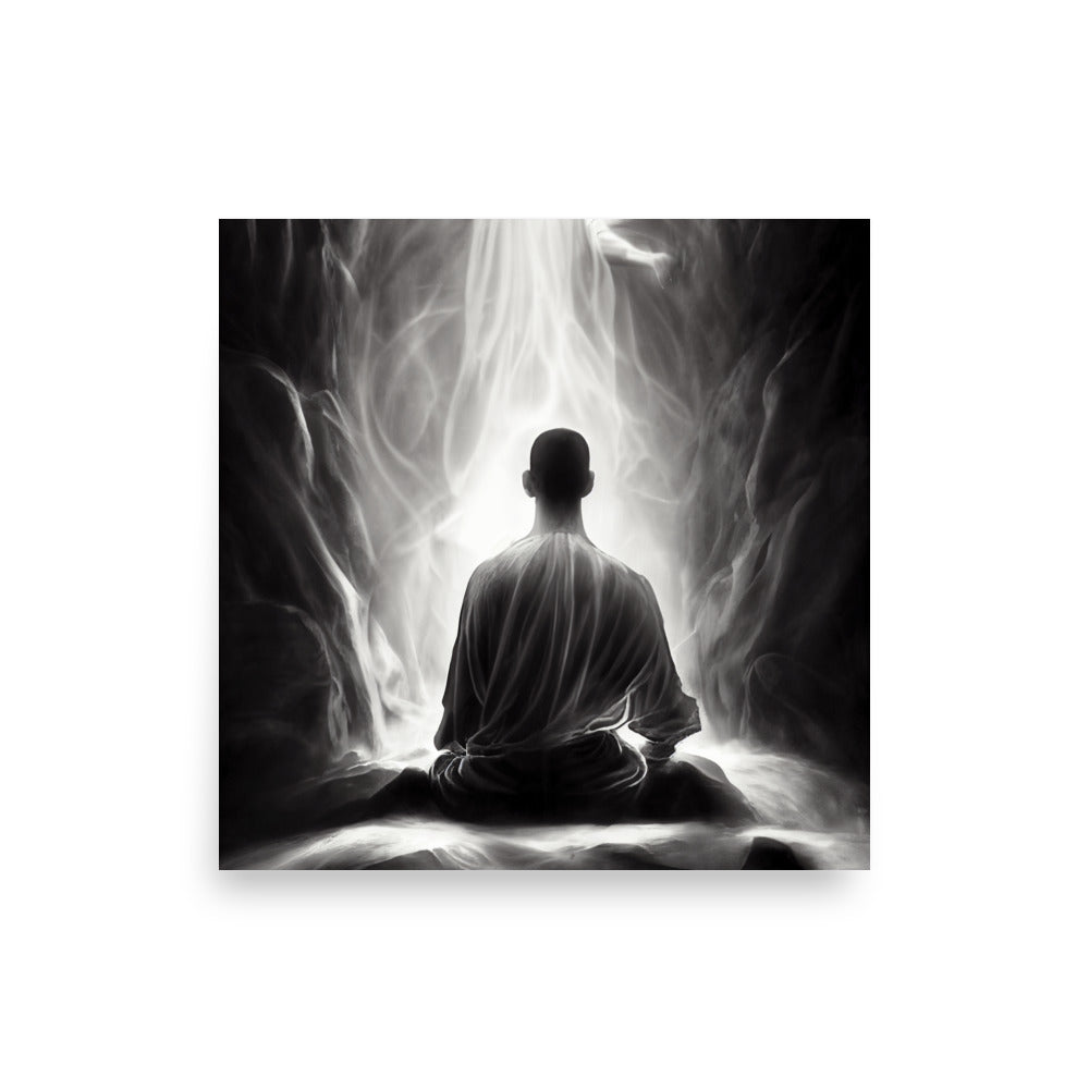 Calm Meditations: B&W - Luster Poster