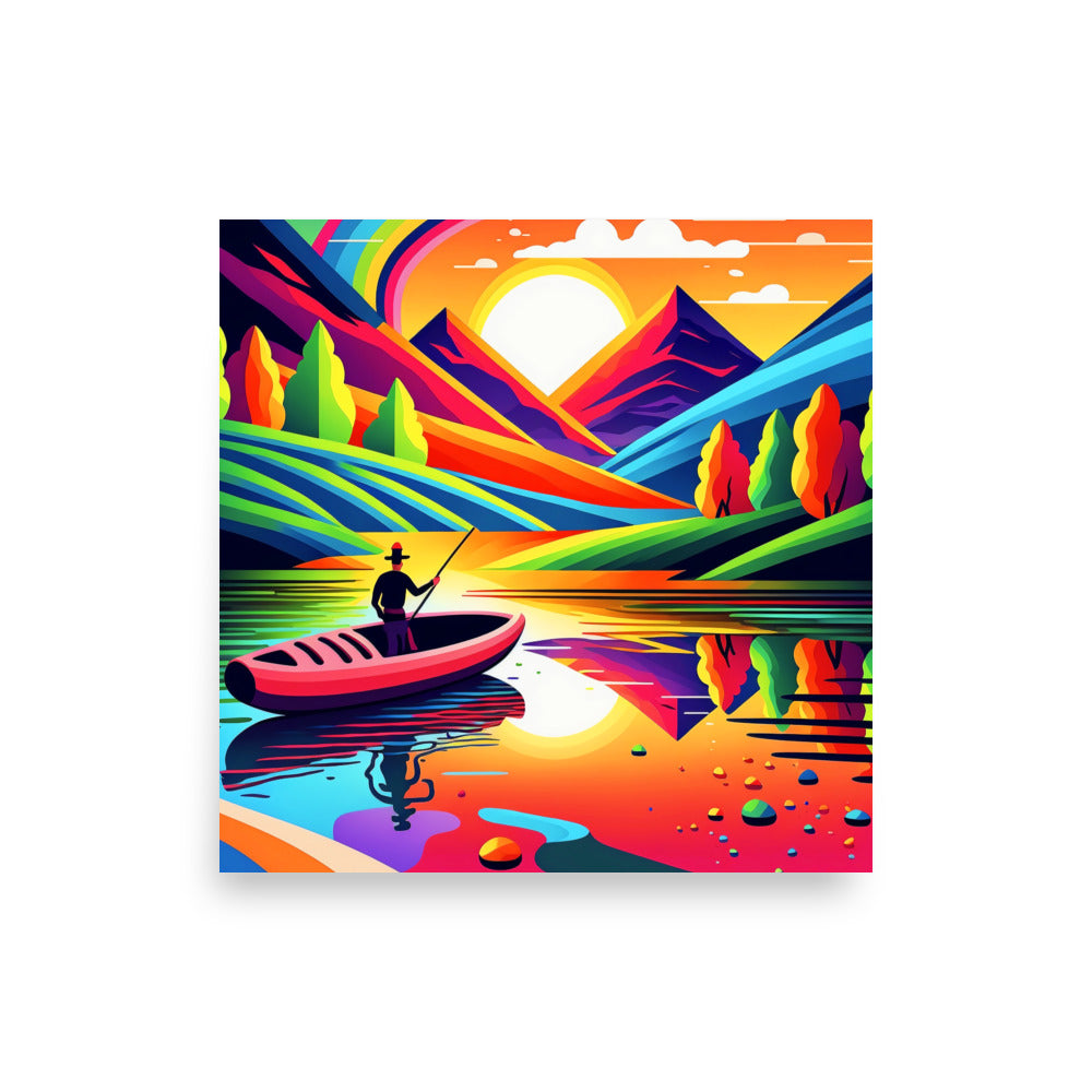 Fishing Fantasy: Vibrant - Luster Poster