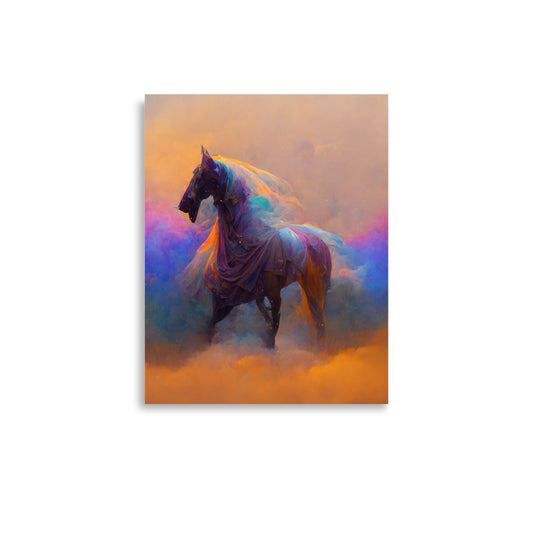 Ghost Horse: Vibrant - Luster Poster